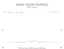 Tablet Screenshot of maryleighhowell.com